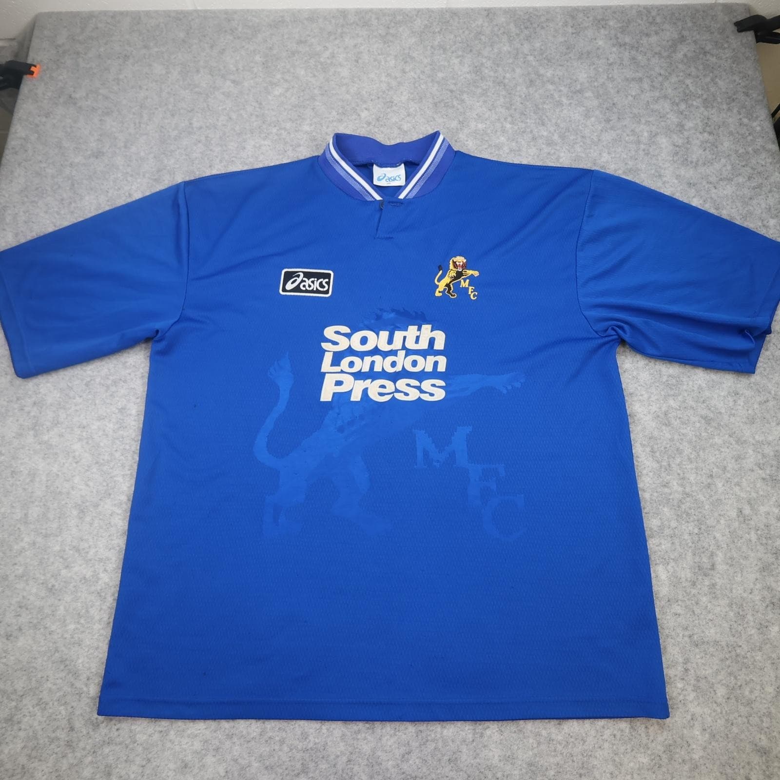 Vintage Millwall Shirt Mens 2XL Blue Home 1996 1997 South London Press Jersey