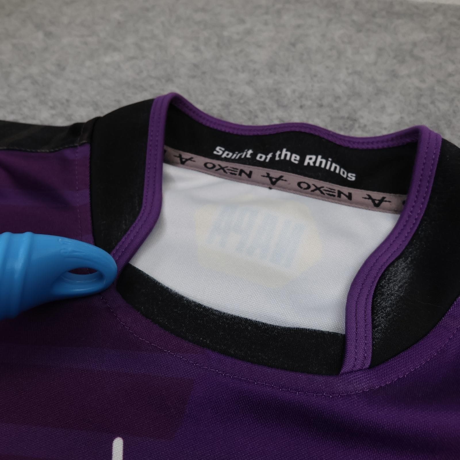 Leeds Rhinos Rugby Shirt Mens XL Purple Rugby League Oxen 2021 Away photo 6