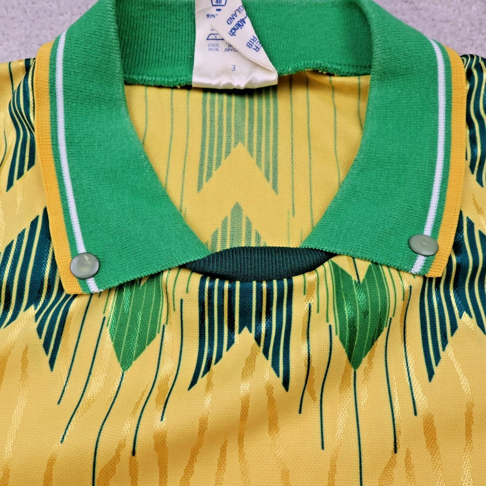 Vintage Celtic Football Shirt Large Yellow Home Kit 1989 1990 Umbro Jersey 38 40 photo 7