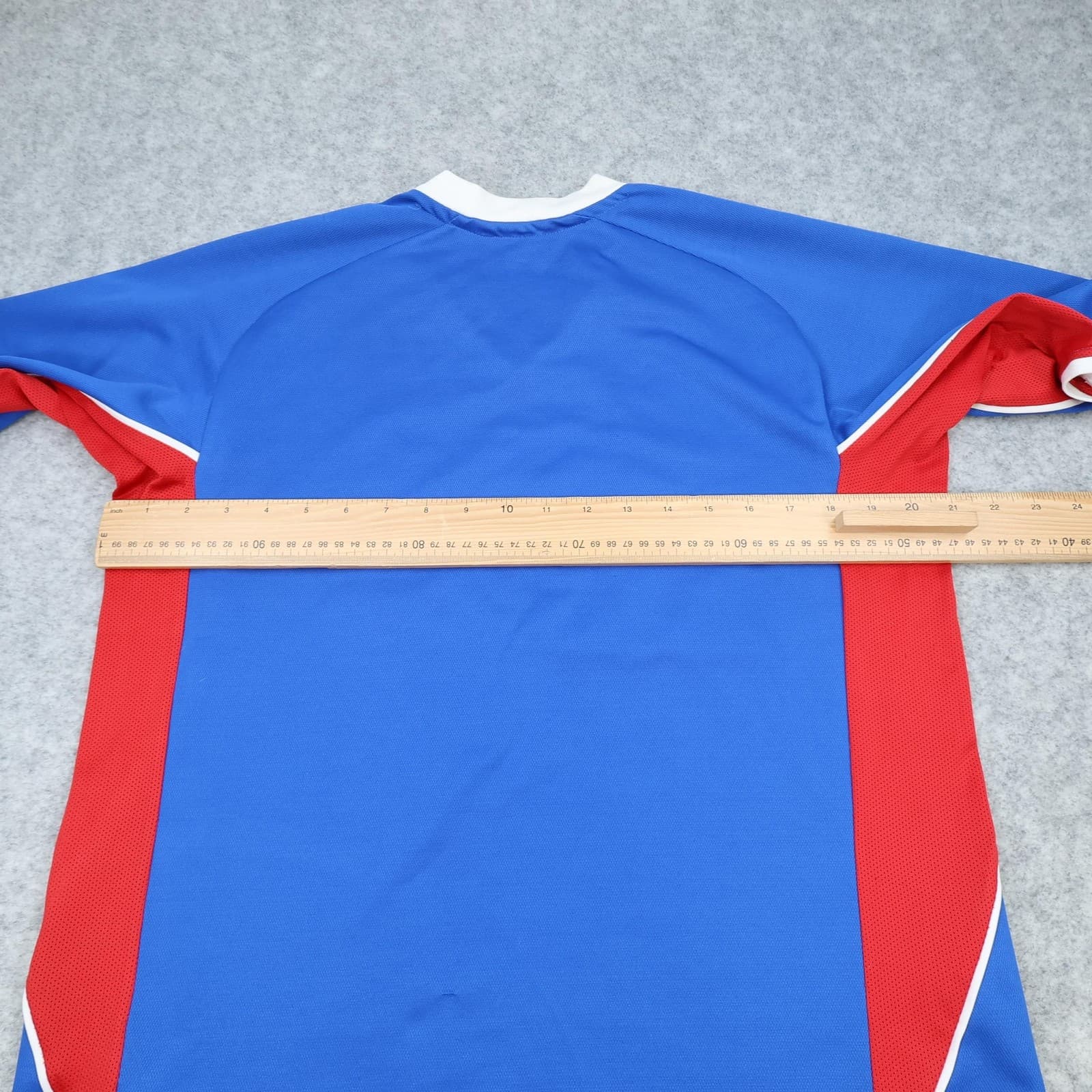 Vintage Rangers Shirt Mens Medium Blue Home 2001 2002 Soccer Nike Ntl Jersey 00s photo 10