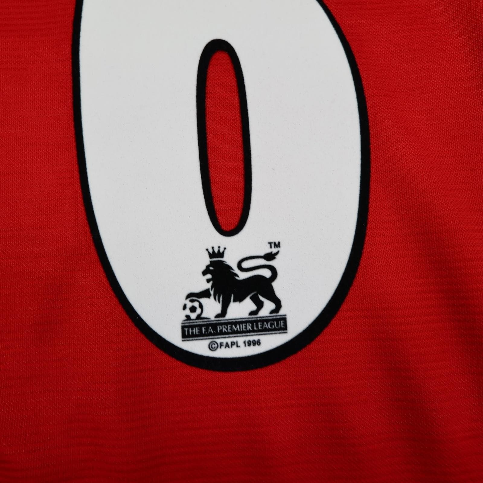 Vintage Manchester United Shirt Mens Medium Red Home 2000 2002 Umbro Stam 6 photo 4