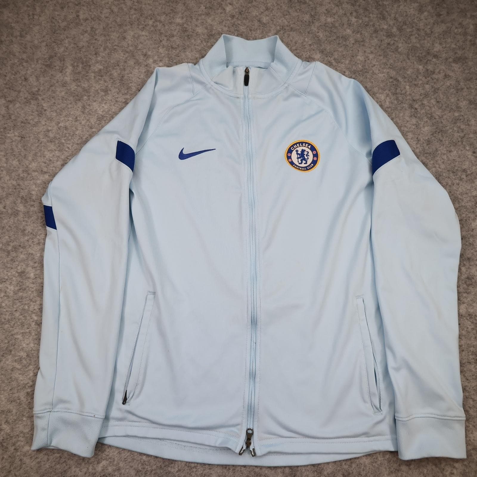 Chelsea FC Jacket Boys XL Light Blue Football Nike Dri Fit Training 2020 2021