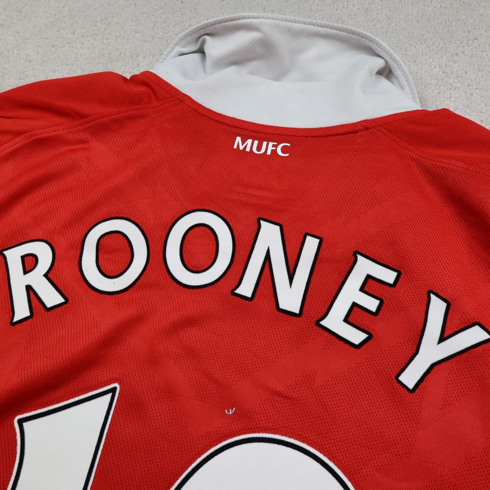 Manchester United Shirt Large Red Home Kit 2010 2011 Nike Jersey Wayne Rooney 10 photo 10