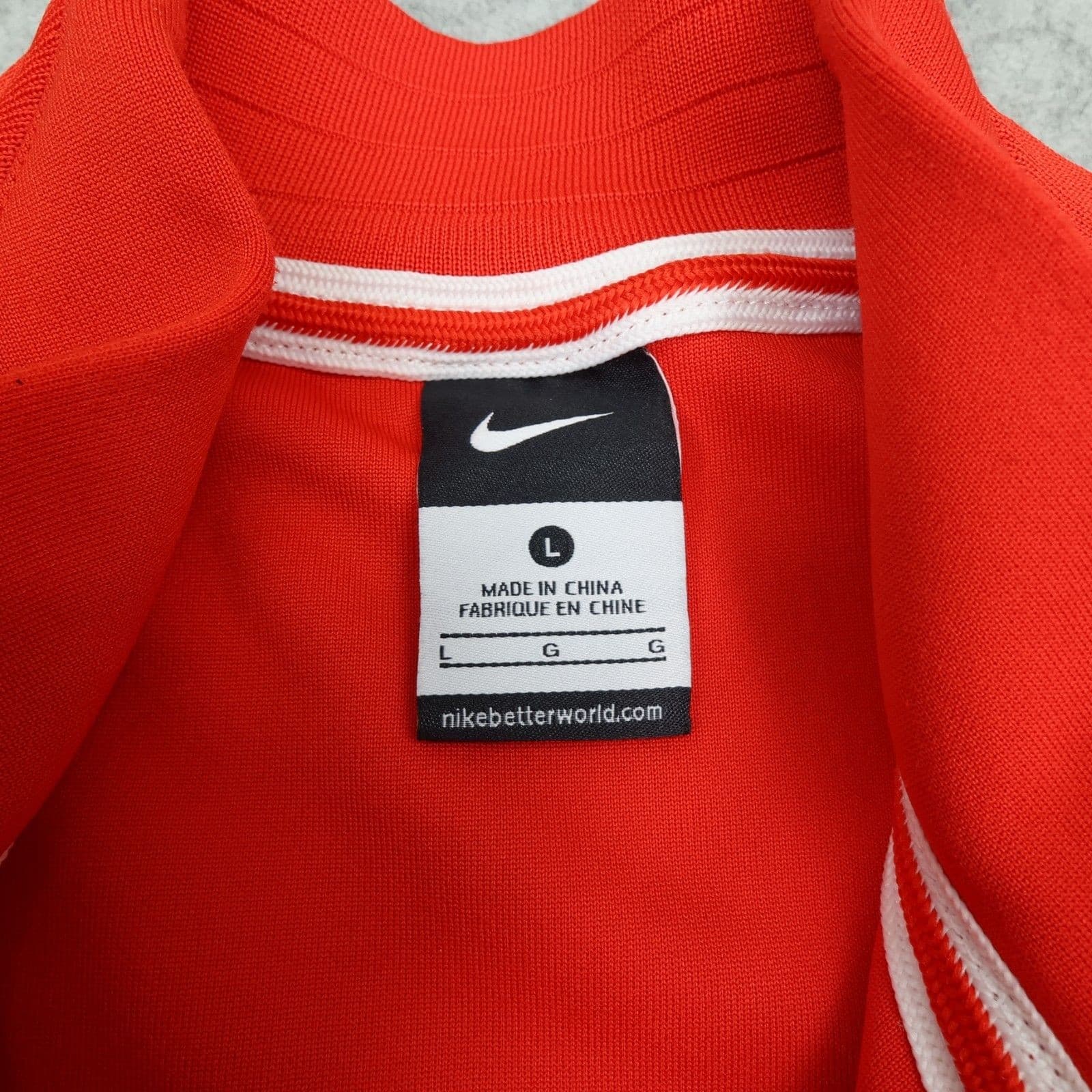 England Football Track Jacket Large Red Tracksuit Training Jacket 2016 2017 photo 6