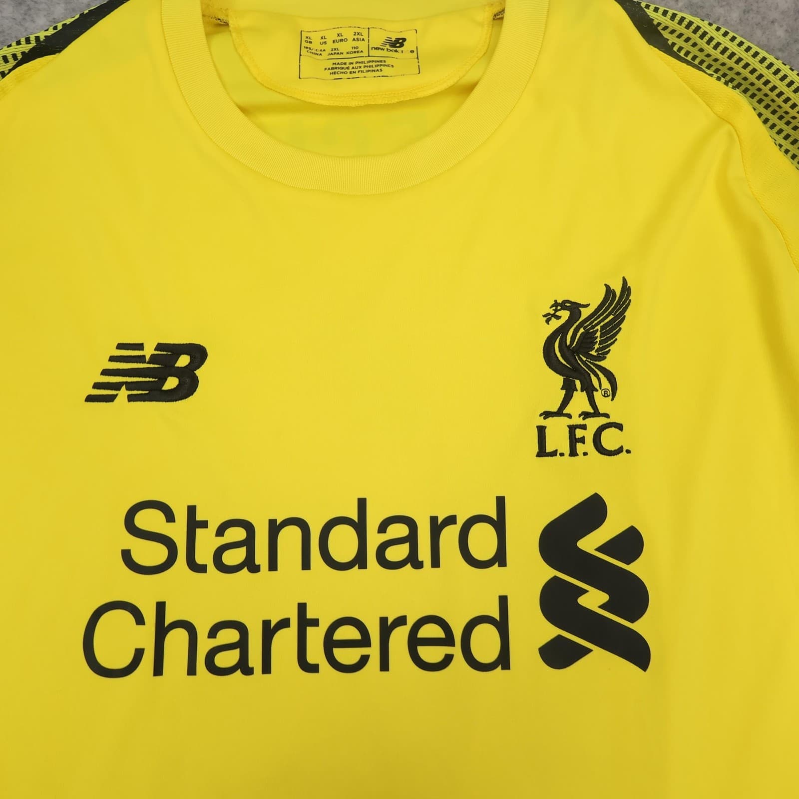 Liverpool Goalkeeper Shirt Mens XL Yellow 2018 2019 New Balance Becker 13 Jersey photo 4