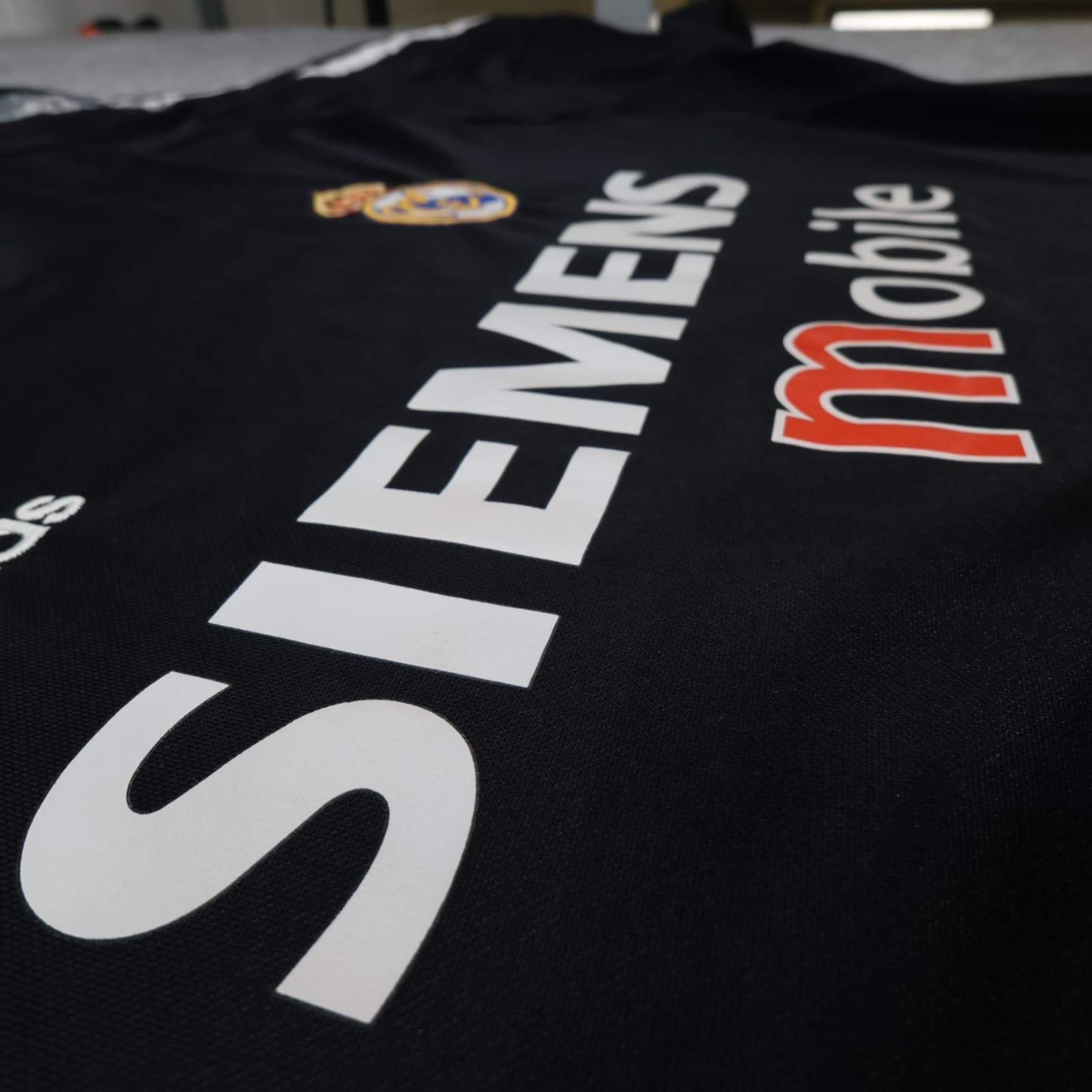 Vintage Real Madrid Shirt Large Black Away Kit 2004 2005 Adidas Football Jersey photo 7