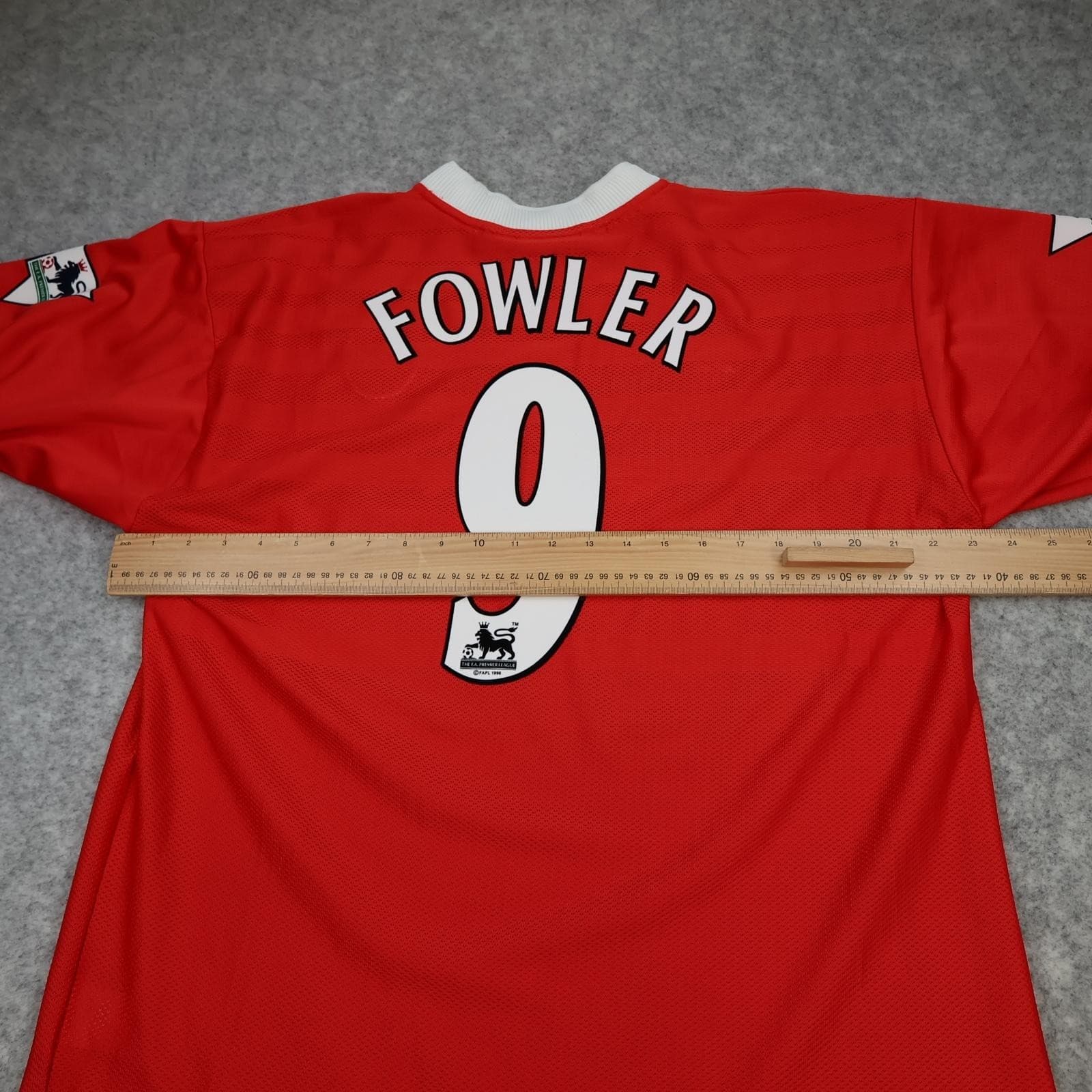 Vintage Liverpool Shirt Mens Large Home 1998 1999 Reebok Fowler 9 Soccer Jersey photo 12