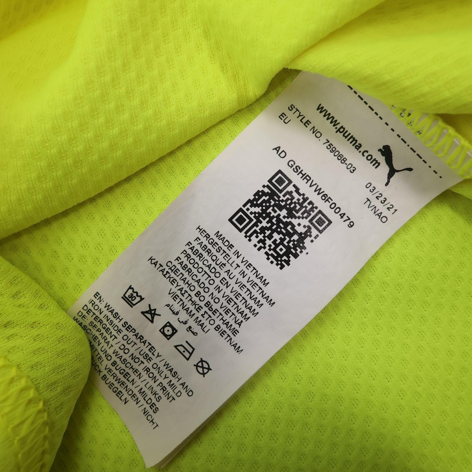 Borussia Dortmund Shirt Mens 2XL Yellow 3rd Kit 2021 2022 Football Puma Evonik photo 8