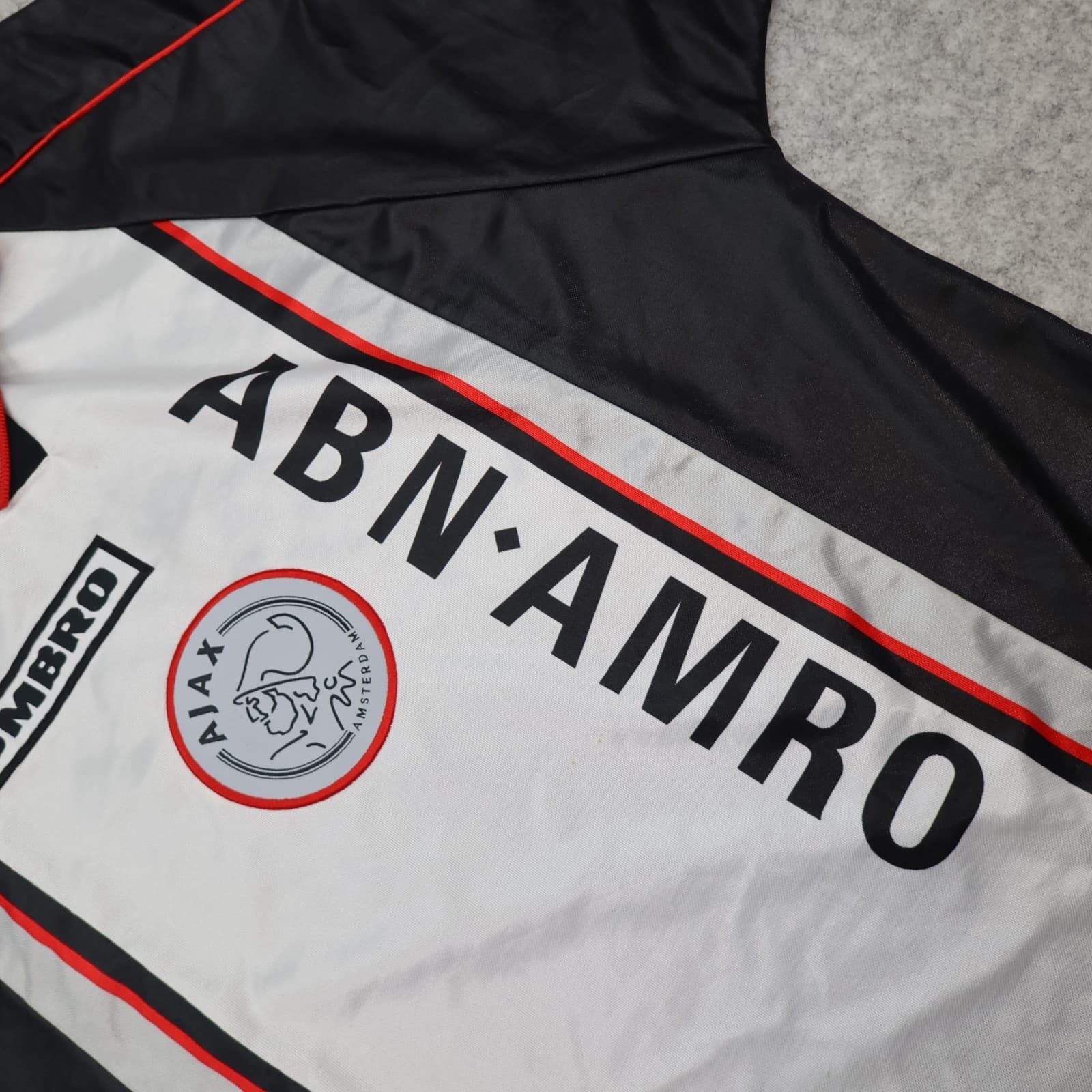 Ajax Football Shirt Large White Away Kit 1998 1999 Umbro Soccer Jersey photo 6