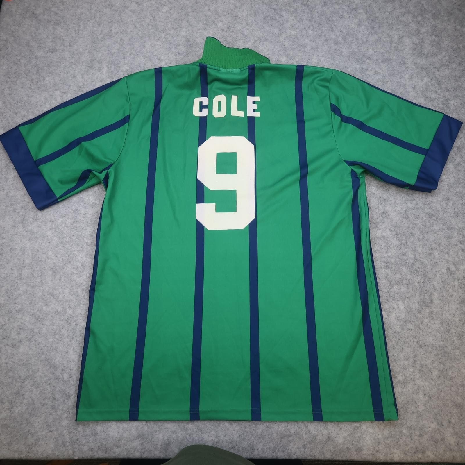 Vintage Newcastle United Shirt Mens XL Green Third EPL 1993 1995 Asics Cole 9