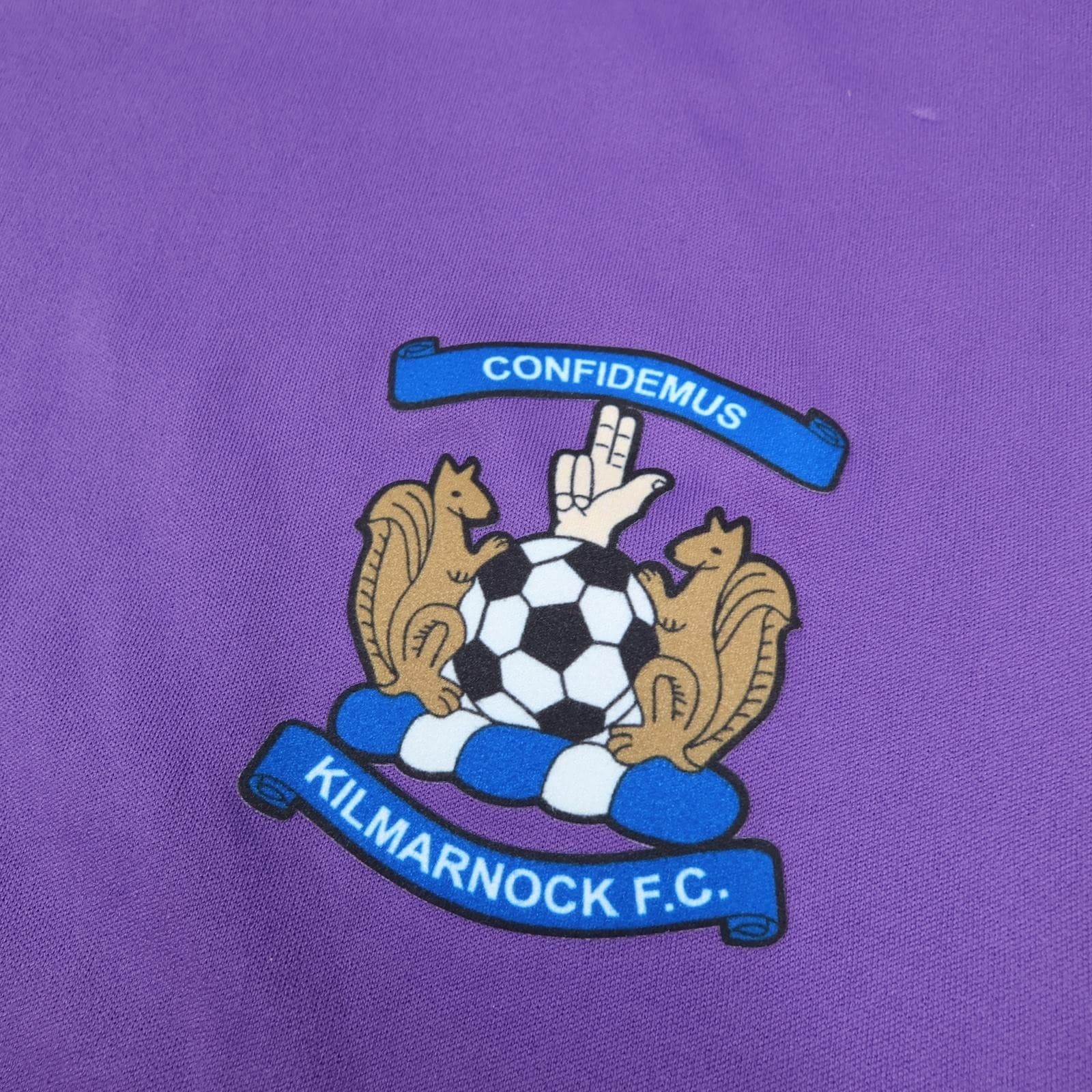 Kilmarnock Shirt Mens XL Purple Third Kit SPFL 2021 2022 Hummel Soccer Jersey photo 5