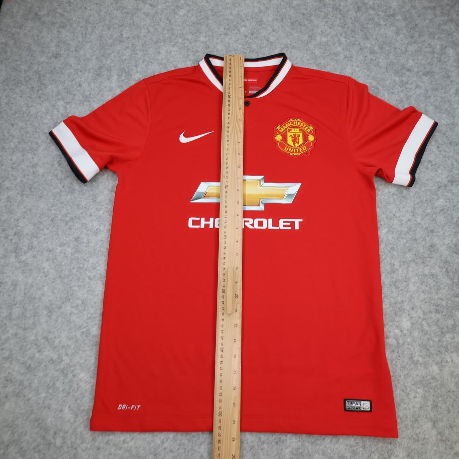 Manchester United Shirt Mens Medium Red Home 2014 2015 Football Nike Falcao 9 photo 15