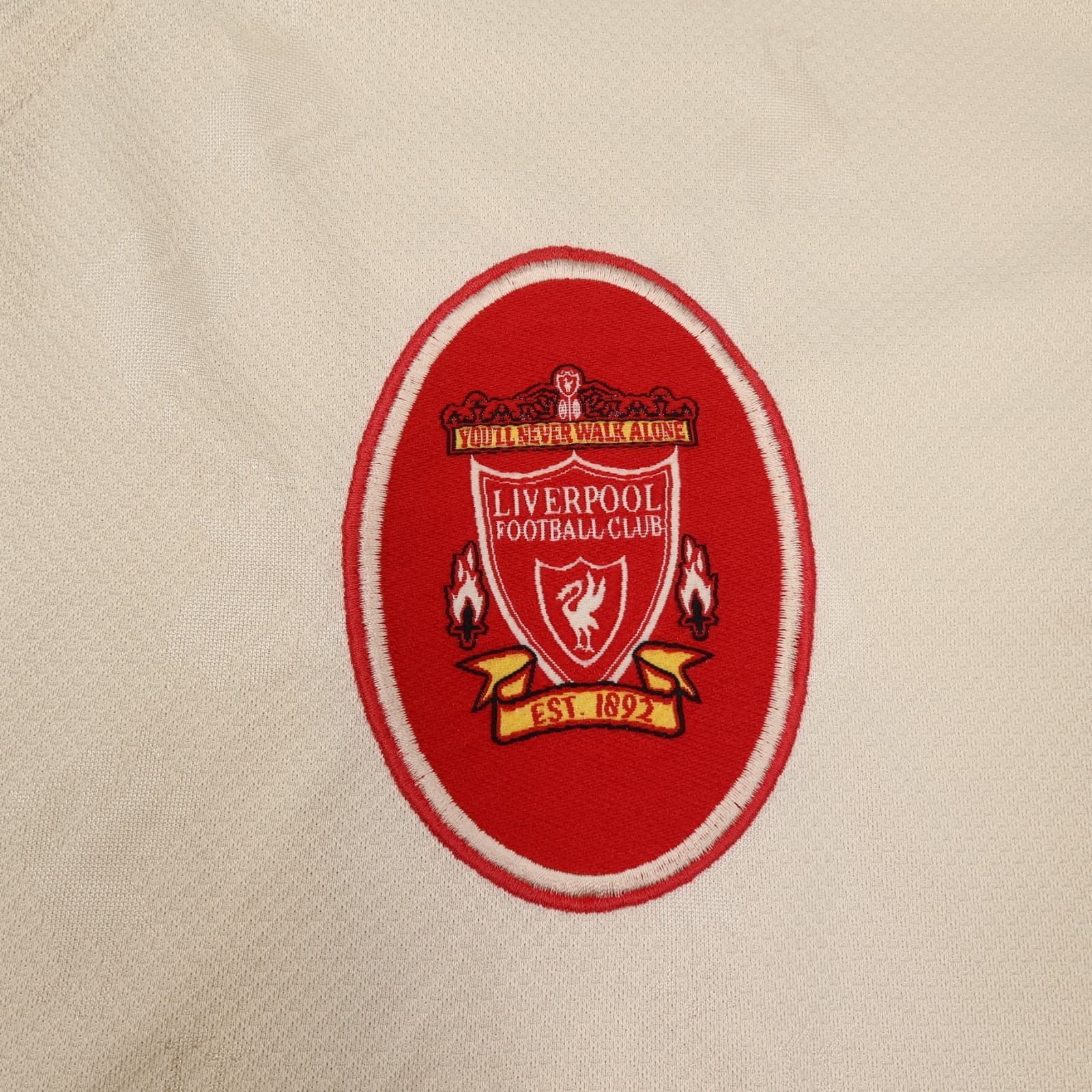 Vintage Liverpool Shirt 2XL Beige Away Kit 1996 1997 Reebok Jersey 50/52 photo 4