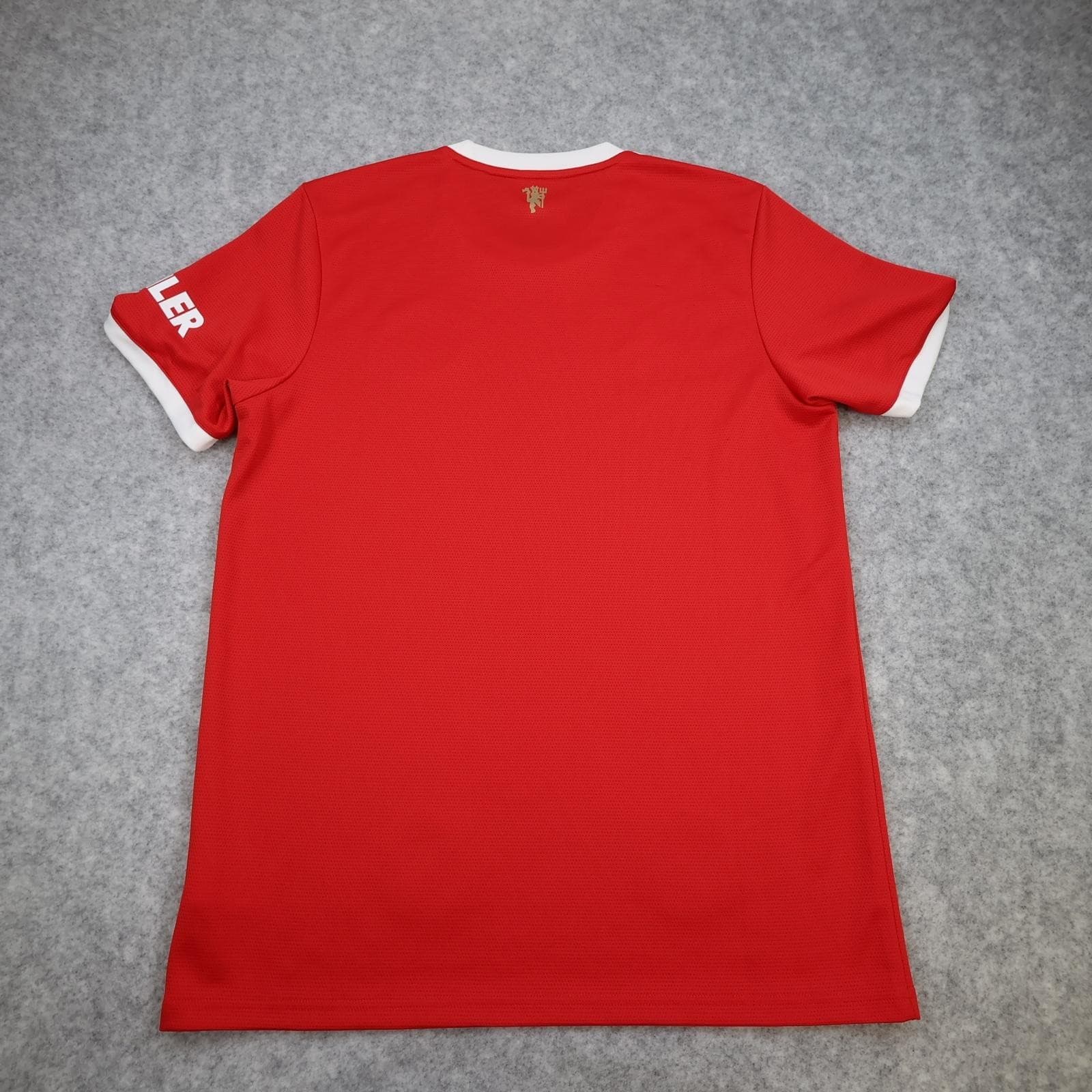 Manchester United Shirt Mens Large Red Home 2021 2022 Football Adidas TeamViewer photo 2
