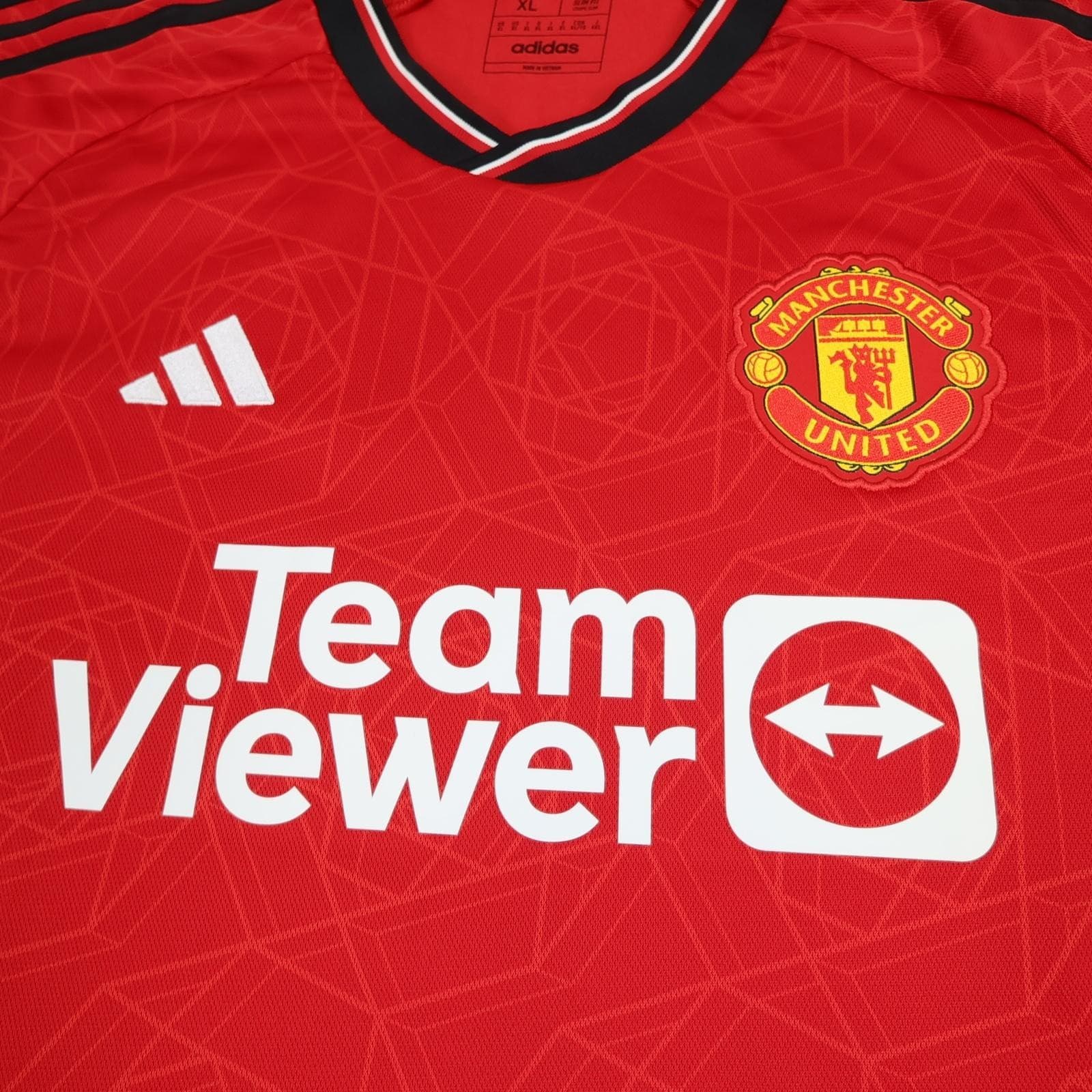 Manchester United Shirt Mens XL Red Home 2023 2024 Football Adidas Hojlund 11 photo 3