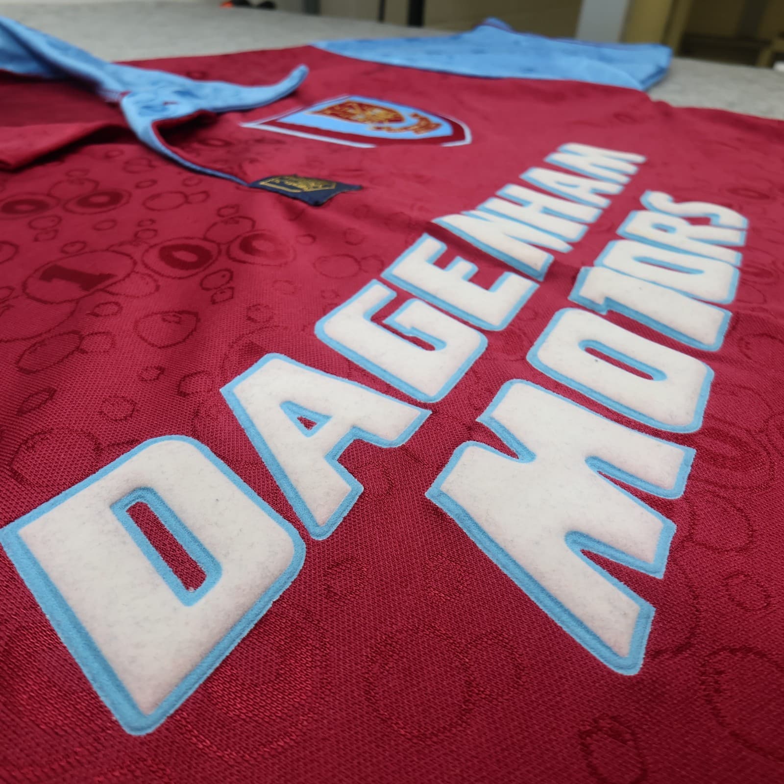 Vintage West Ham Shirt Medium Blue 1995 1997 Pony Home Shirt Soccer Jersey photo 7
