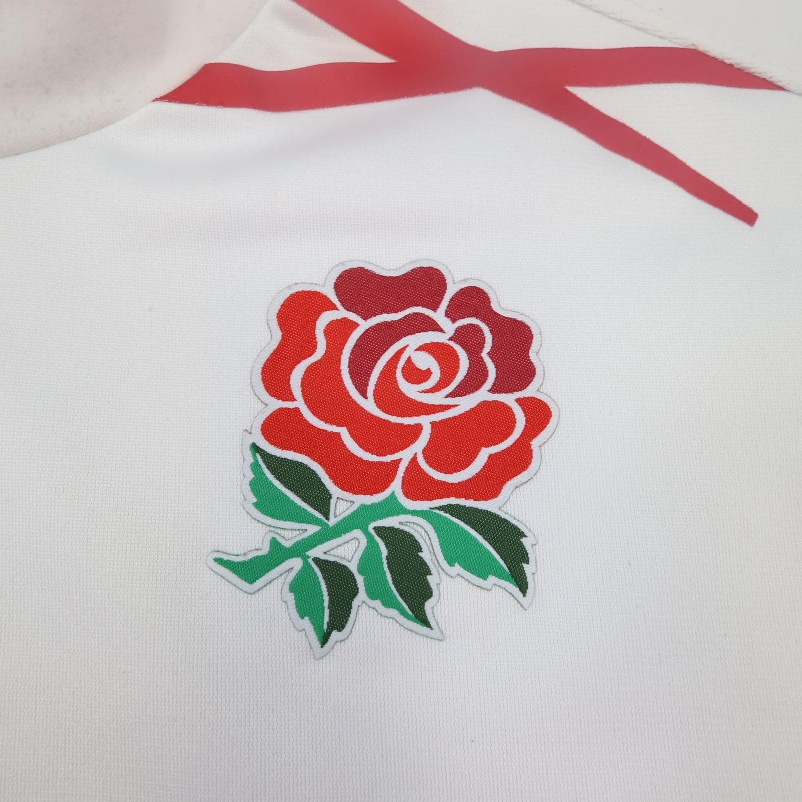 England Rugby Shirt Mens 2XL White Red 2007 2008 Rugby Union Nike O2 Jersey photo 4