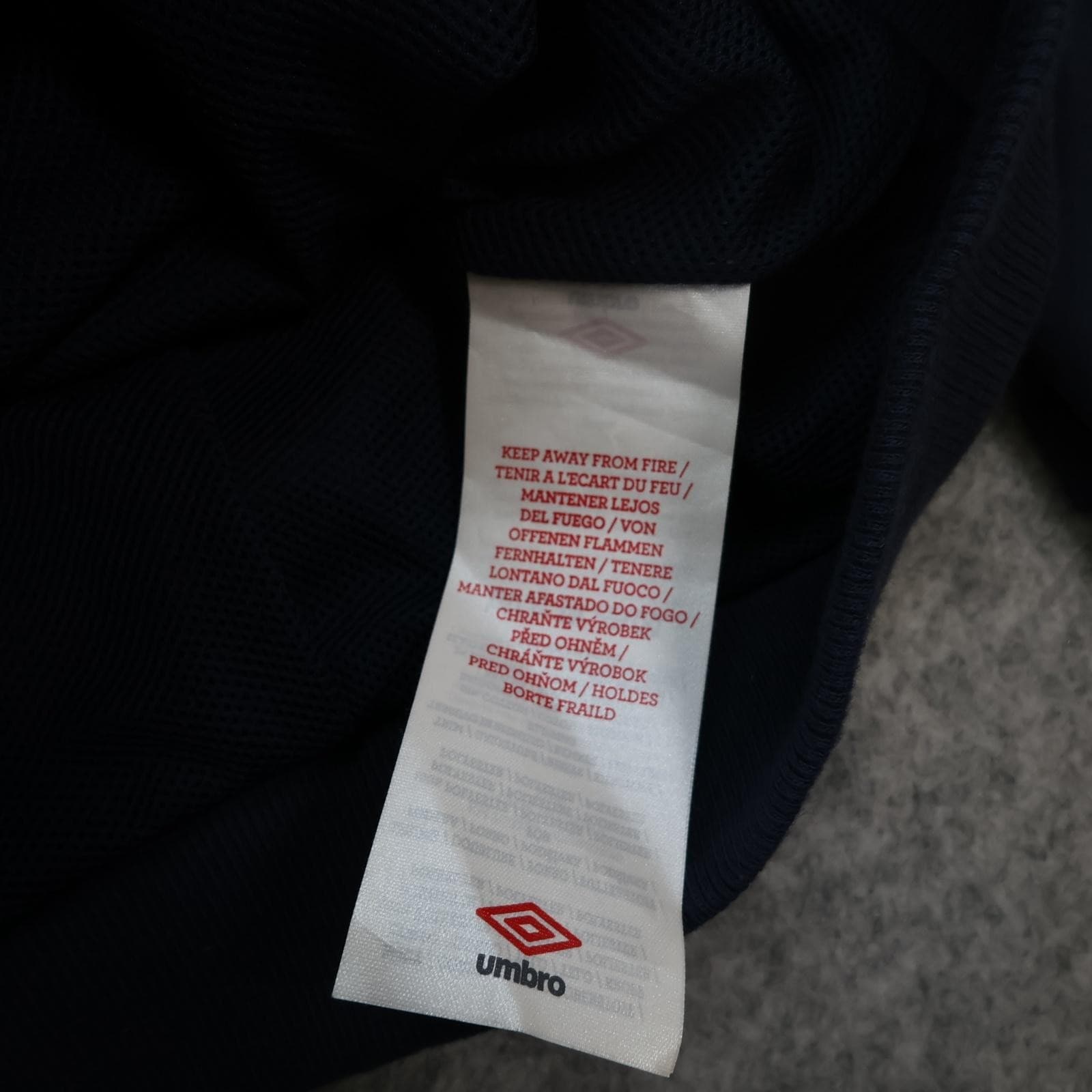 England Training Jacket Mens XL Blue 2009 2010 Umbro Tailored Full Zip Top photo 6