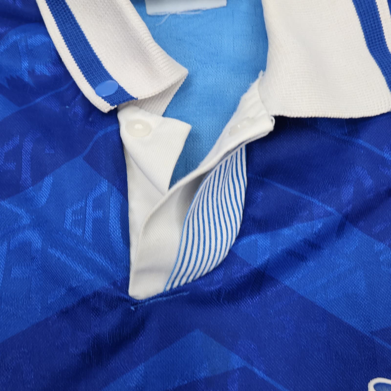 Vintage Everton Shirt Large Blue Home Kit 1991 1993 Umbro Soccer Jersey NEC photo 8