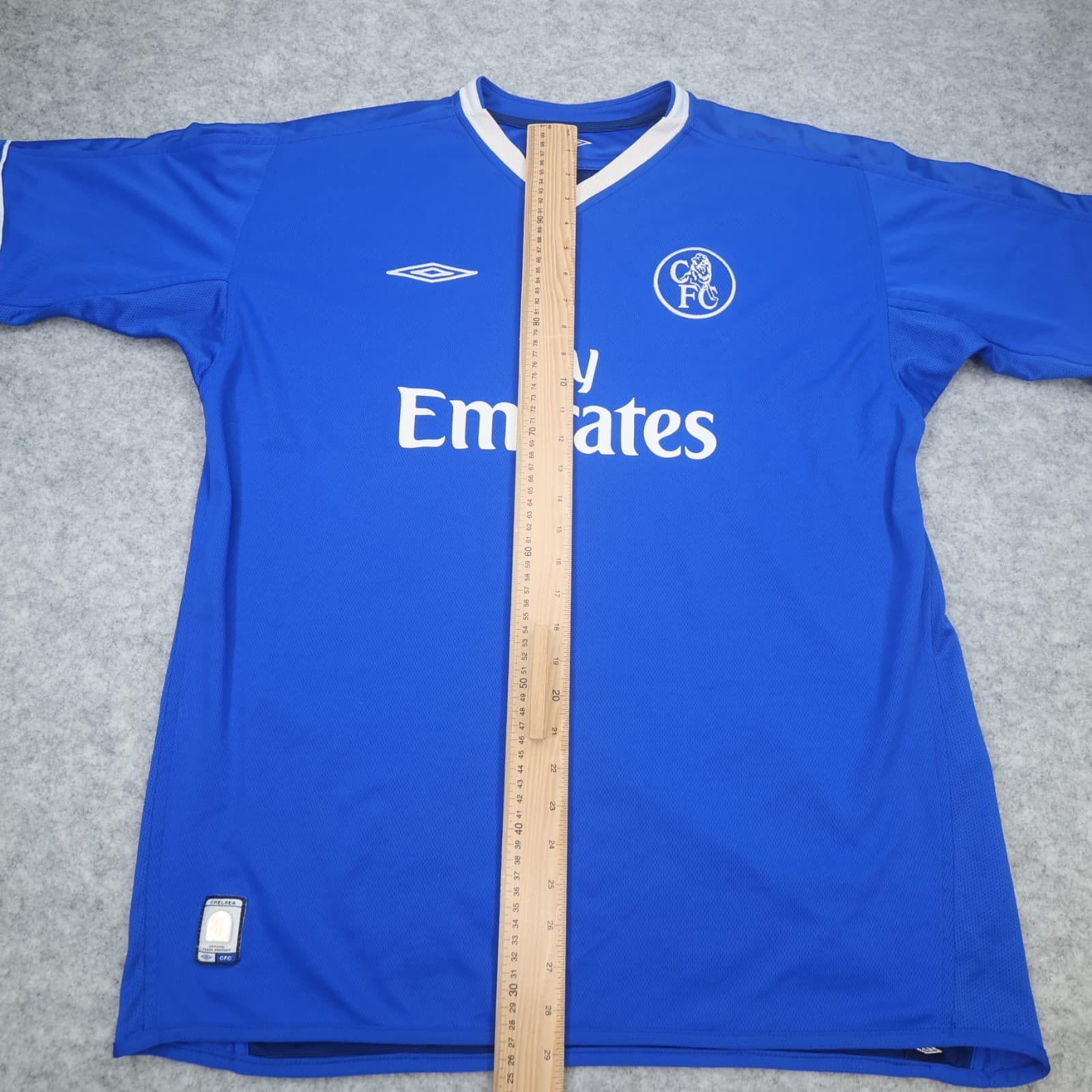 Vintage Chelsea Shirt Extra Large Blue Home Kit 2003 2005 Jersey Claude Makelele photo 13