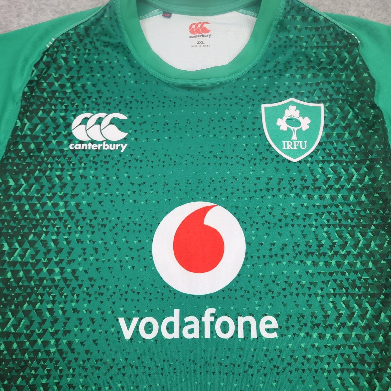Ireland Rugby Shirt Mens 2XL Green Rugby Union Canterbury 2018 2019 Vapodri photo 3