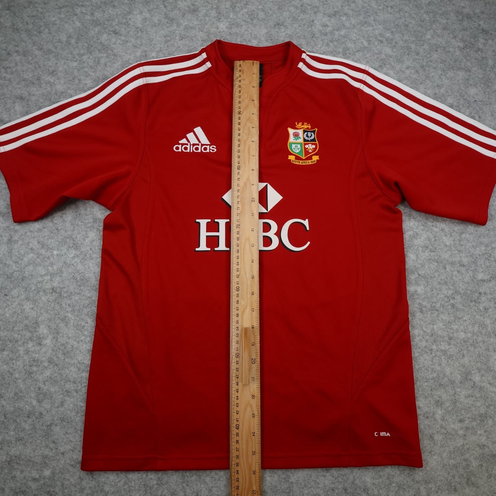 Lions Rugby Shirt Home Red Small Adidas Jersey 2009 South Africa Tour British photo 13