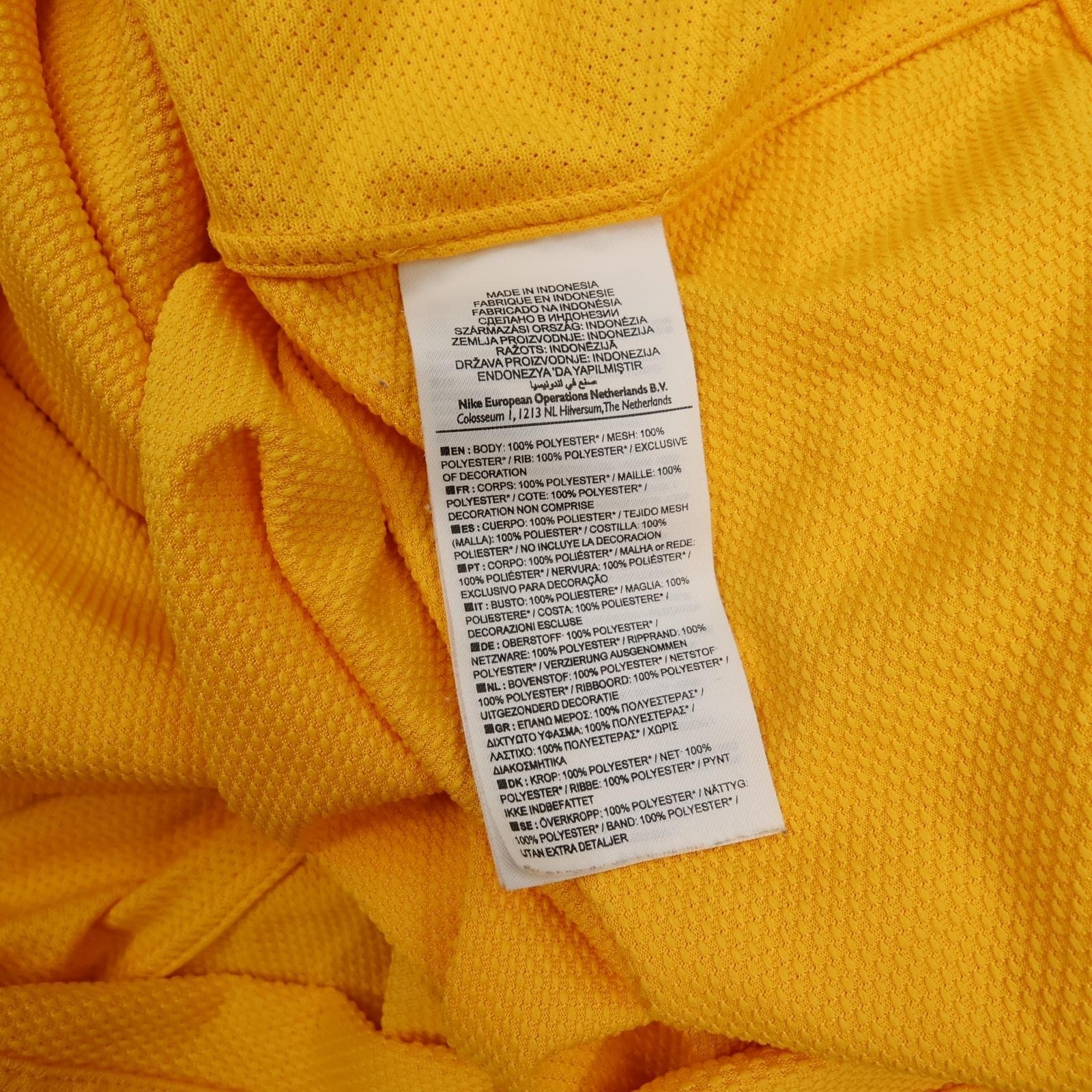 Brazil Home Shirt Mens Large Yellow 2010 2011 Nike Dri Fit Soccer Jersey Top photo 13