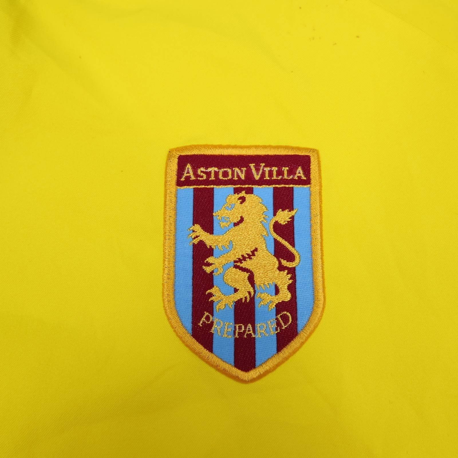 Vintage Aston Villa Shirt Mens Medium Yellow Away 2003 2004 Diadora MG Jersey photo 4