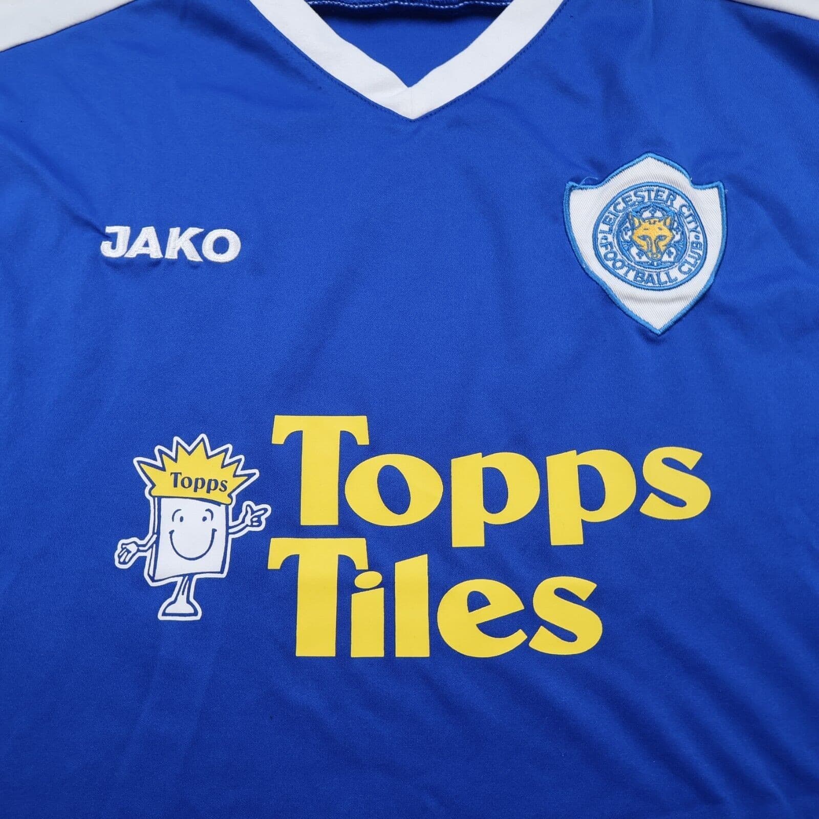 Leicester City Shirt 2XL Blue Home Kit 2007 2008 2009 Soccer Jersey Jako photo 3