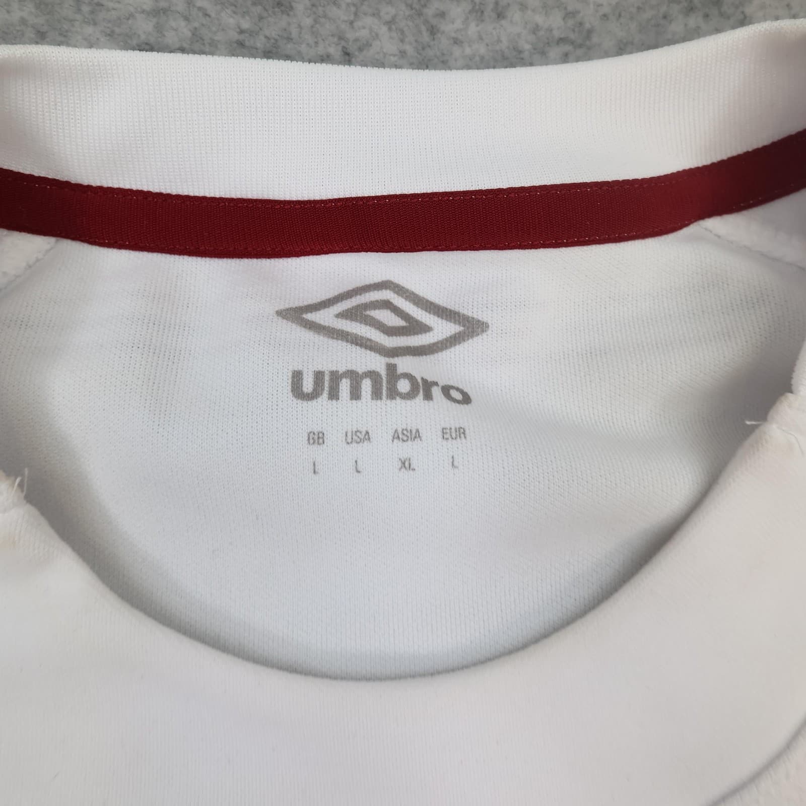 England Rugby Shirt Mens Large White Home Rugby Union Umbro 2024 Jersey Top photo 6