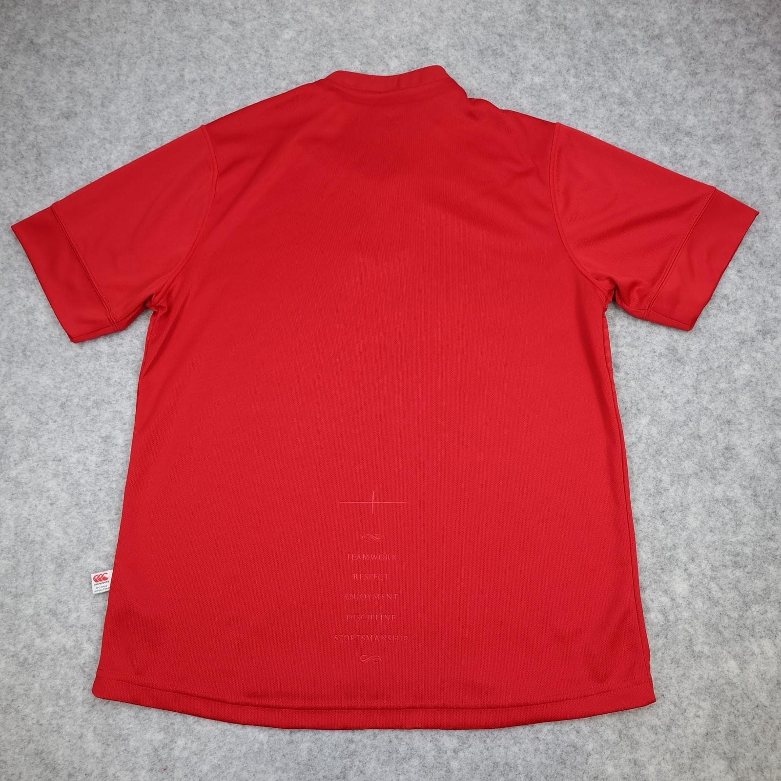 England Rugby Shirt Mens Large Red Rugby Union Canterbury O2 Away Jersey photo 6