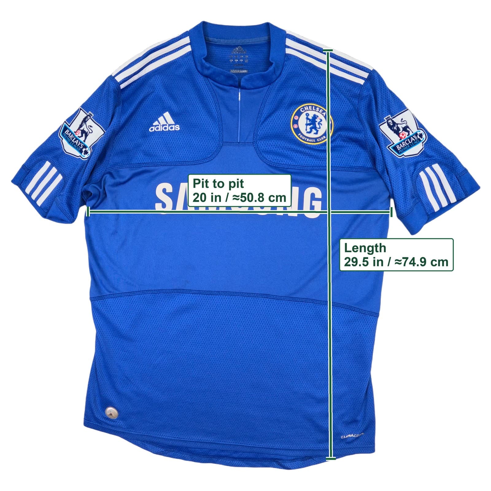 Chelsea Football Shirt Medium Blue Home 2009 2010 adidas John Terry 26 Jersey photo 6