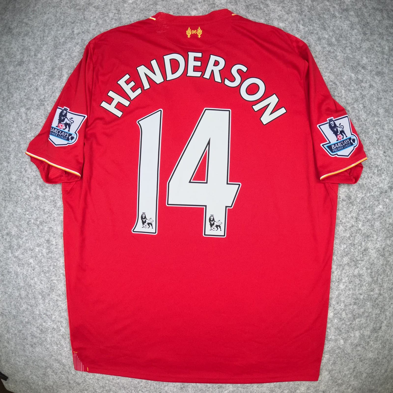 Liverpool Football Shirt XL Home 2015 2016 New Balance Henderson Soccer Jersey