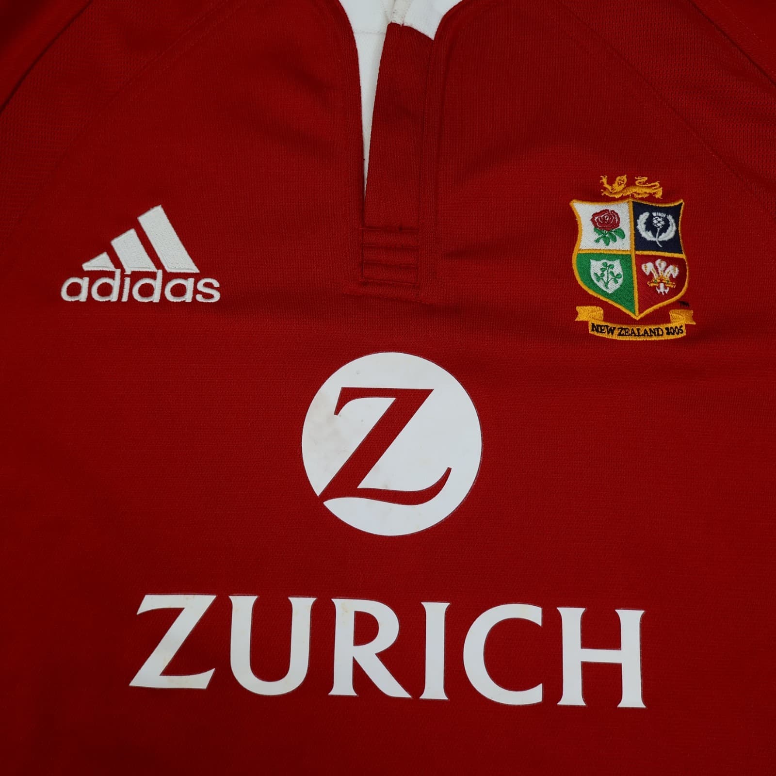 Vintage British & Irish Lions Rugby Shirt Large Zurich Adidas Jersey 2005 3102 photo 7