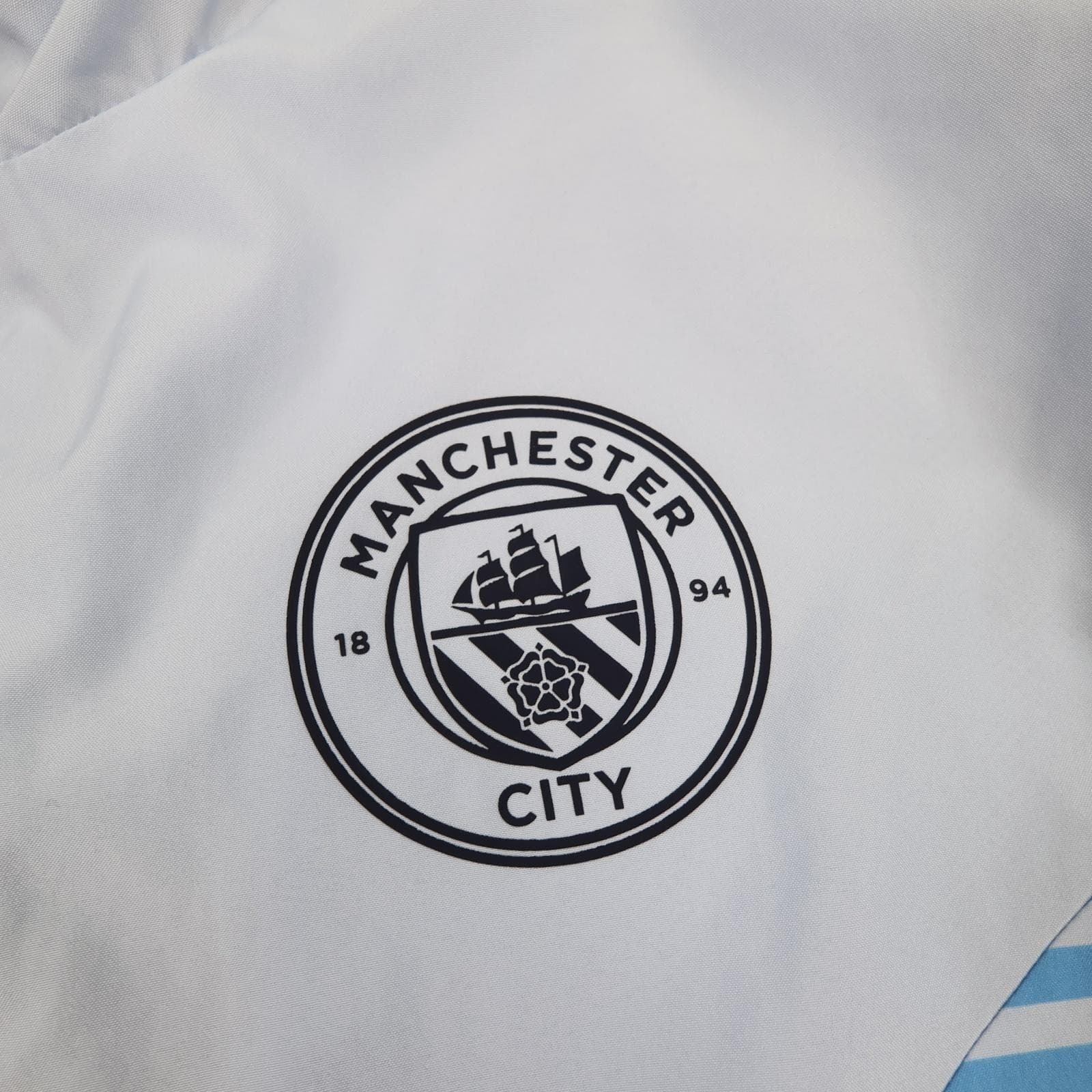 Manchester City Jacket Youth XL White EPL Football Puma Track Top 15-16 Years photo 2