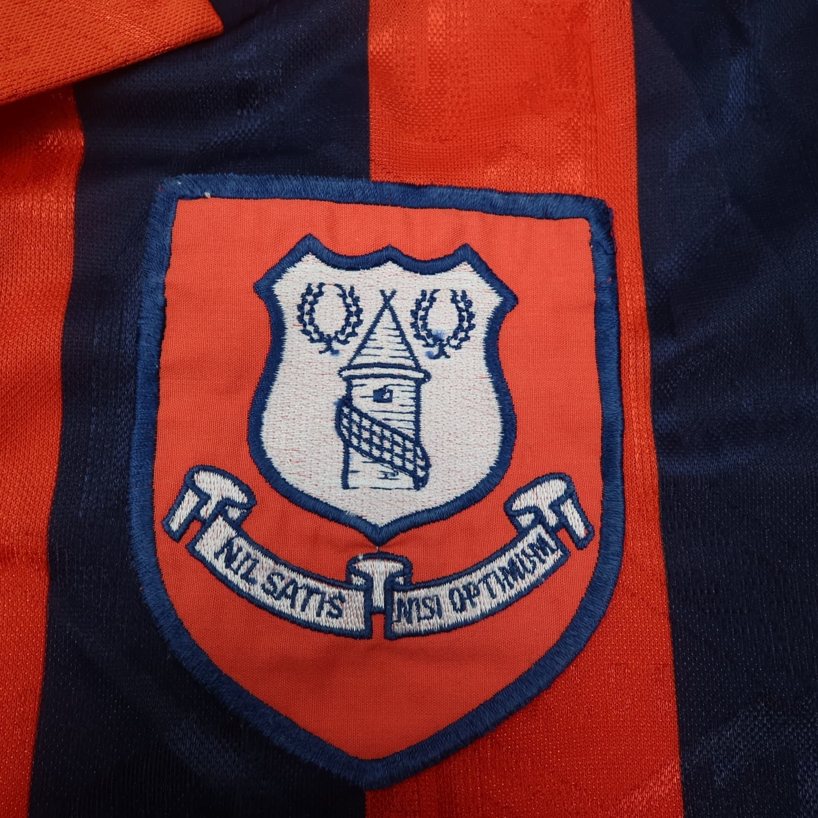 Vintage Everton Shirt Medium Orange Away Kit 1992 1994 Away Soccer Jersey photo 4