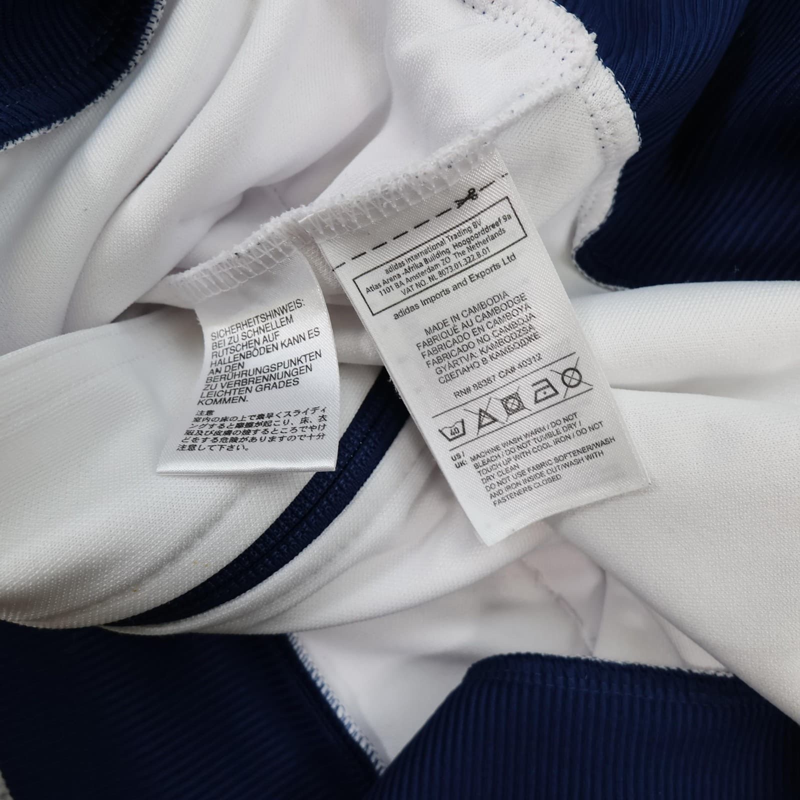 Chelsea Tracksuit Jacket Mens Medium Navy White Track 2011 2012 Anthem Soccer photo 12
