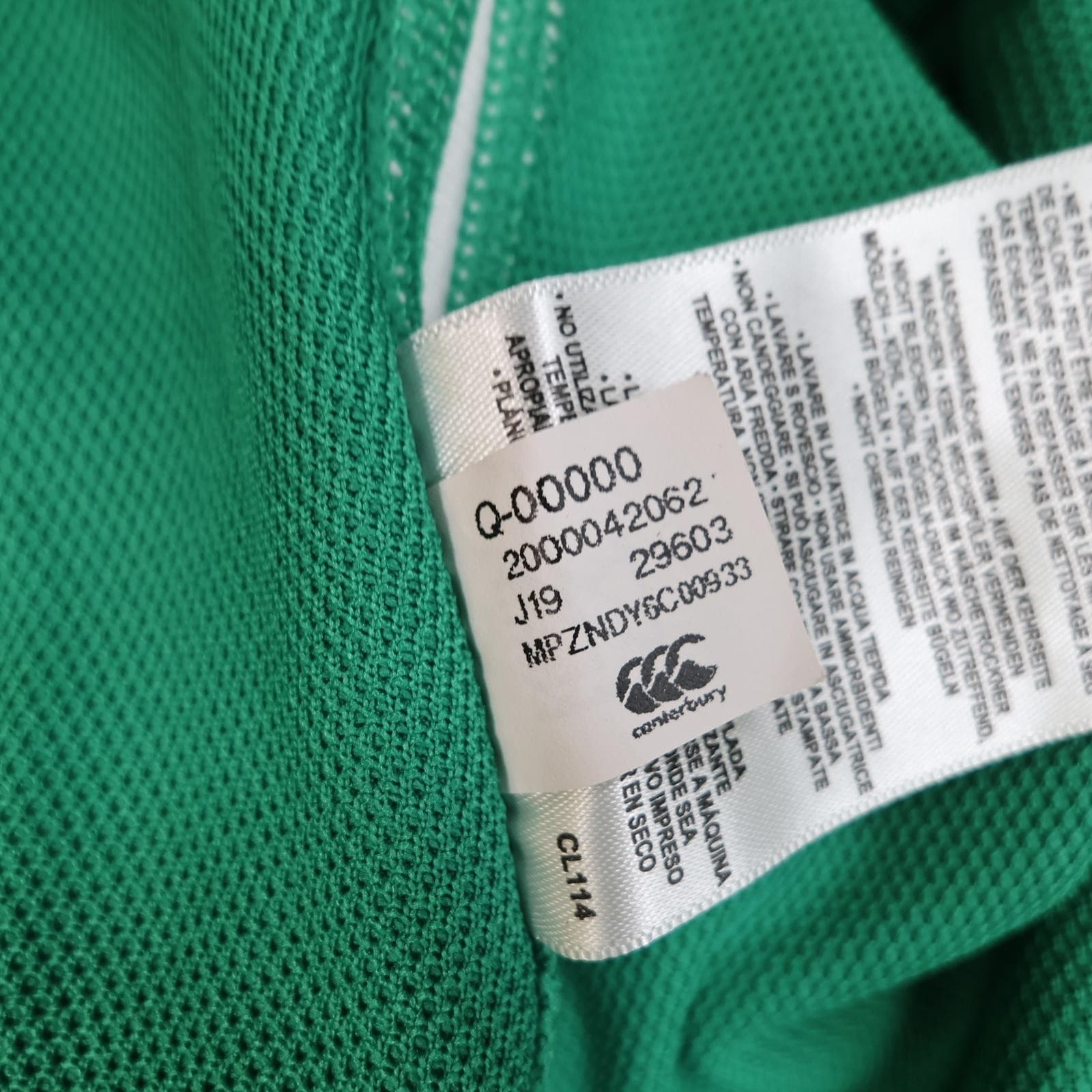 Ireland Rugby Shirt Mens XL Green Rugby Union Canterbury 2019 Vapodri Jersey photo 14