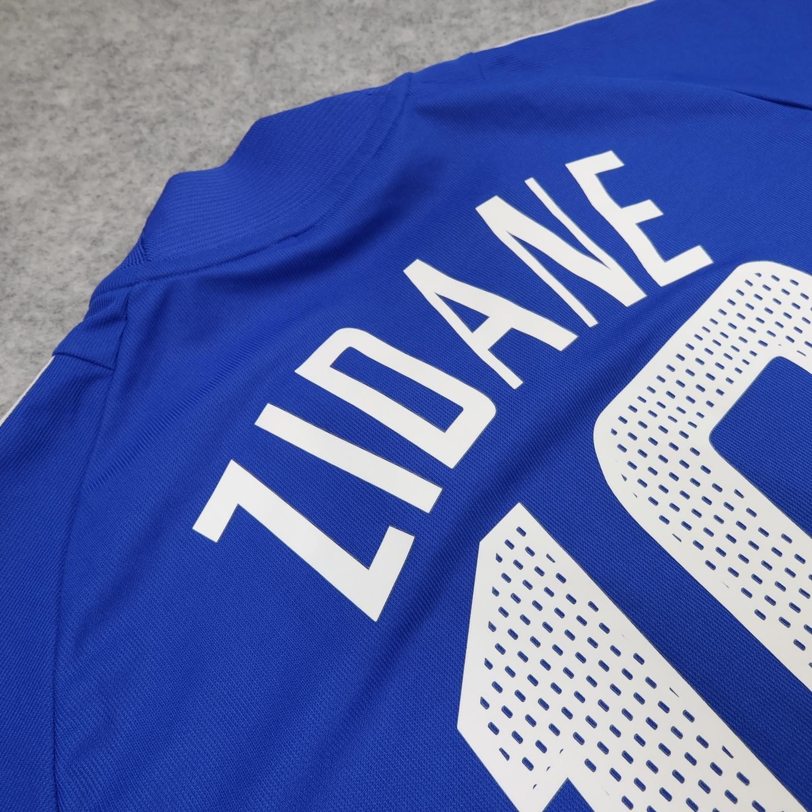 Vintage France Home Shirt Mens Medium Blue 2002 2004 Football Adidas Zidane 10 photo 4