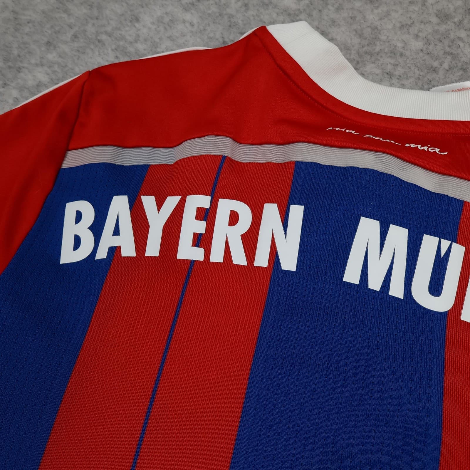 Bayern Munich Shirt Kids 13-14 Years Red Home Kit 2014 2015 Adidas Soccer Jersey photo 8