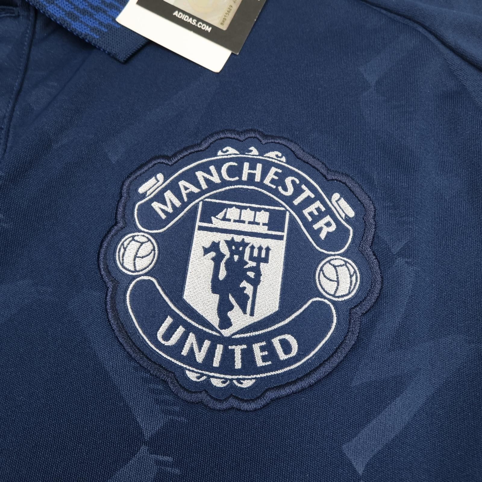 Manchester United Away Shirt Mens Medium Blue 2024 2025 Football Adidas Jersey photo 6