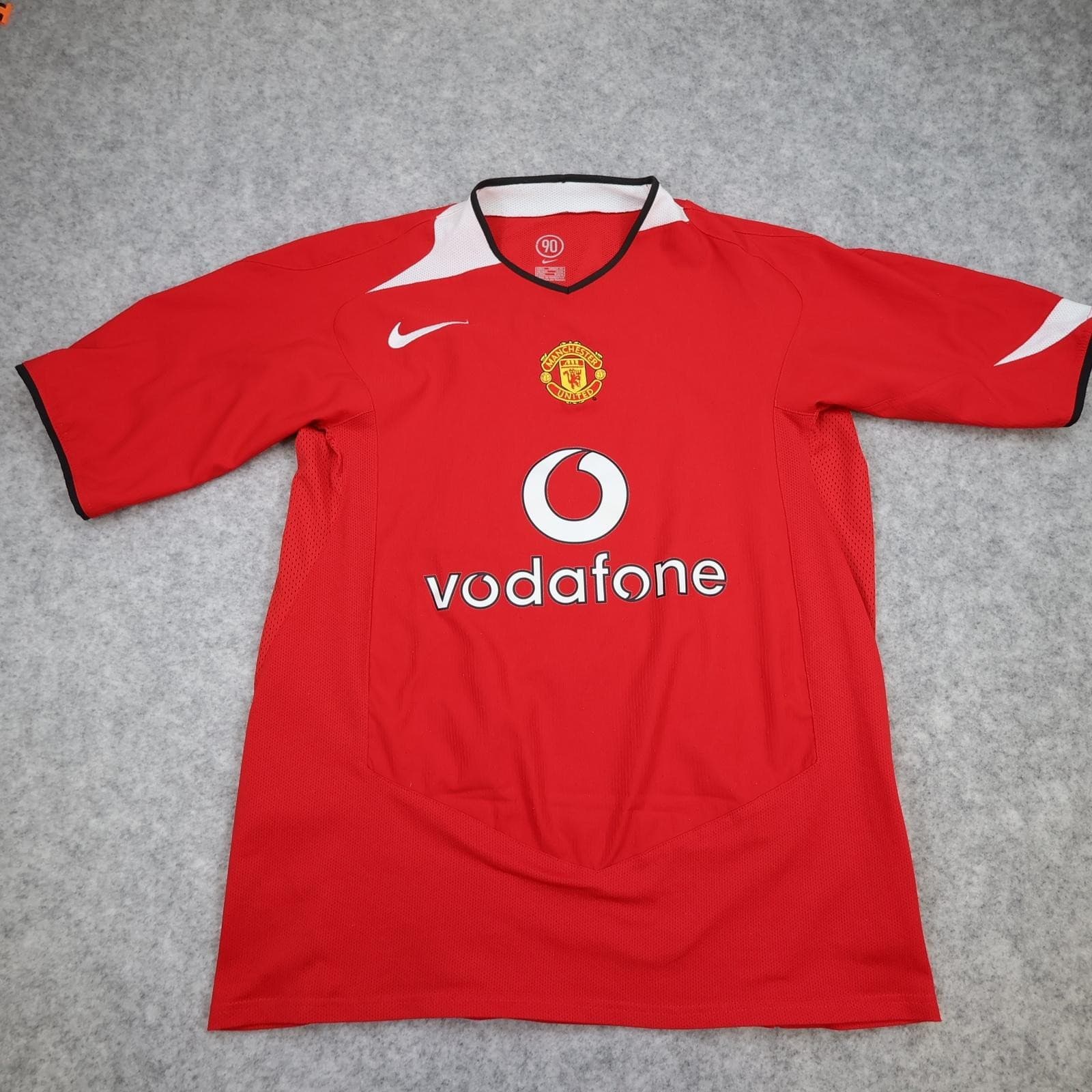 Vintage Manchester United Shirt Mens Large Red Home 2004 2006 Nike Jersey Saha 9 photo 4
