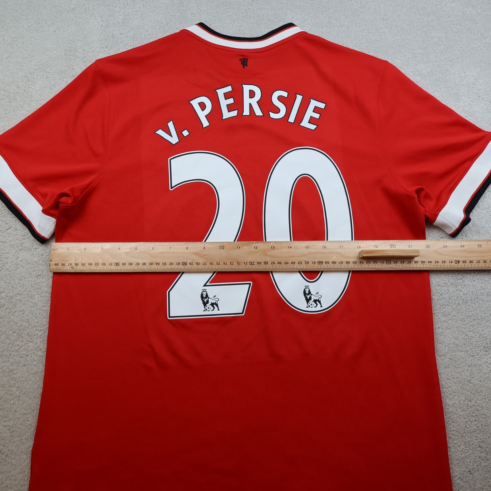 Manchester United Shirt Large Red Home Kit 2014 2015 Nike Jersey Van Persie 20 photo 9