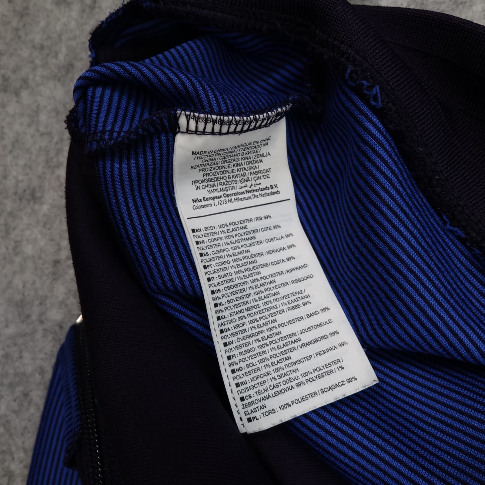 Barcelona Tracksuit Large Training Jacket Nike Track Mens Blue 2016 2017 Zipped photo 12