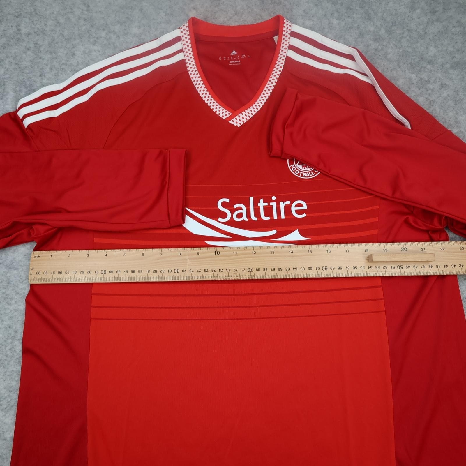 Aberdeen FC Shirt Mens XL Red Home 2015 2016 Football Adidas Soccer Jersey photo 11