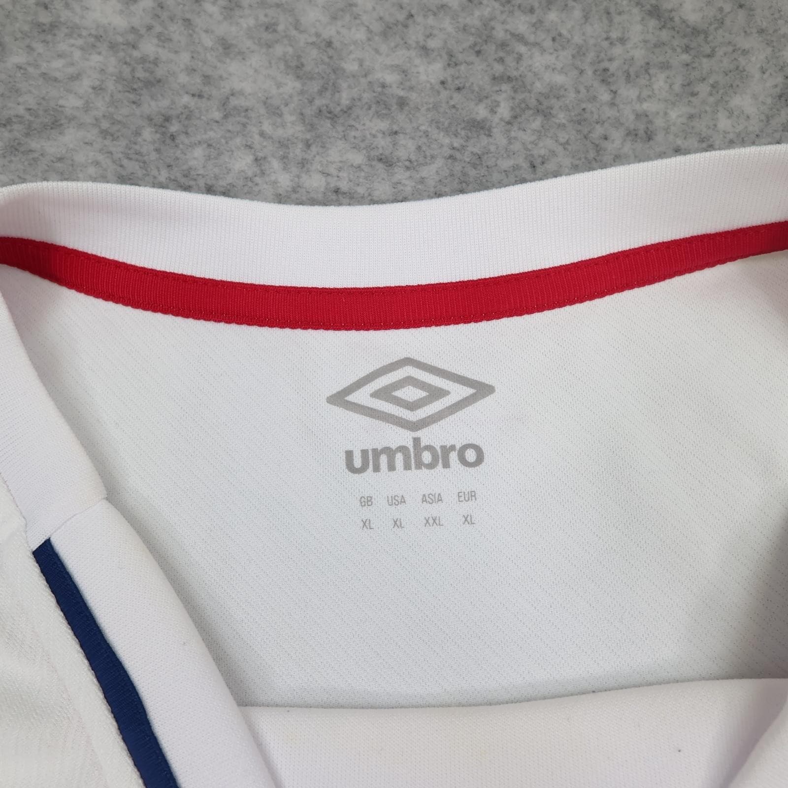 England Rugby Shirt Mens XL White Home Rugby Union Umbro O2 2020 2021 Jersey photo 6