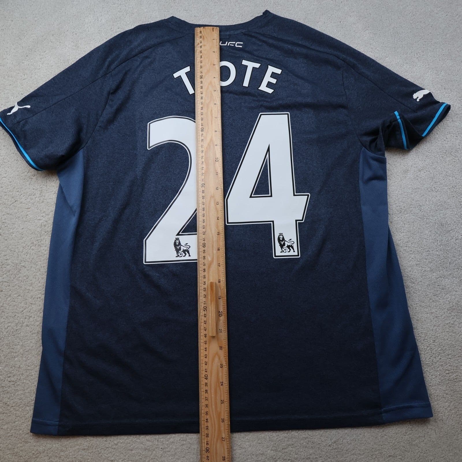 Newcastle United Shirt Large Black Away Kit 2013 2014 Puma Jersey Cheick Tioté photo 12