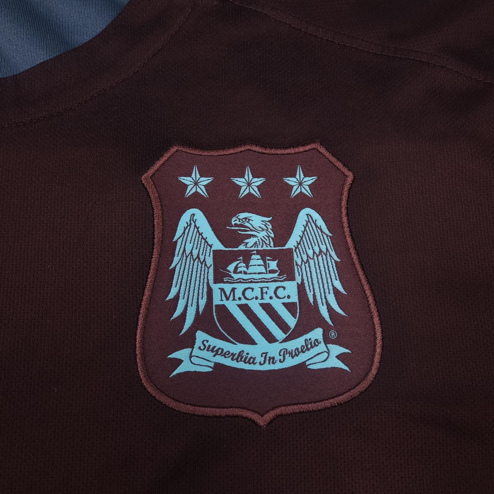 Manchester City Shirt Mens Large Blue Away 2015 2016 Football Nike Soccer Jersey photo 5