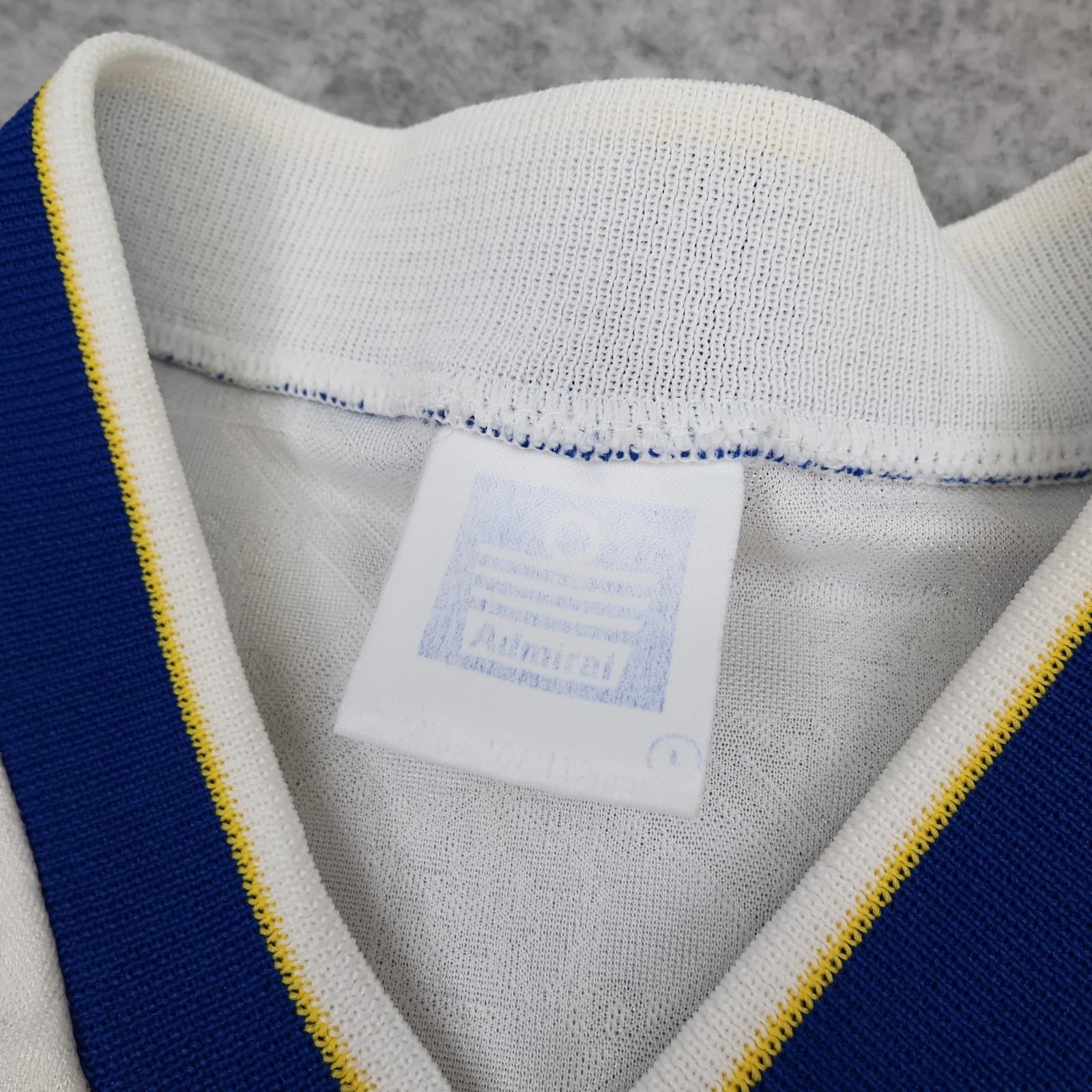Vintage Leeds United Shirt Mens Large White Home Admiral 1992 1993 Soccer Jersey photo 7
