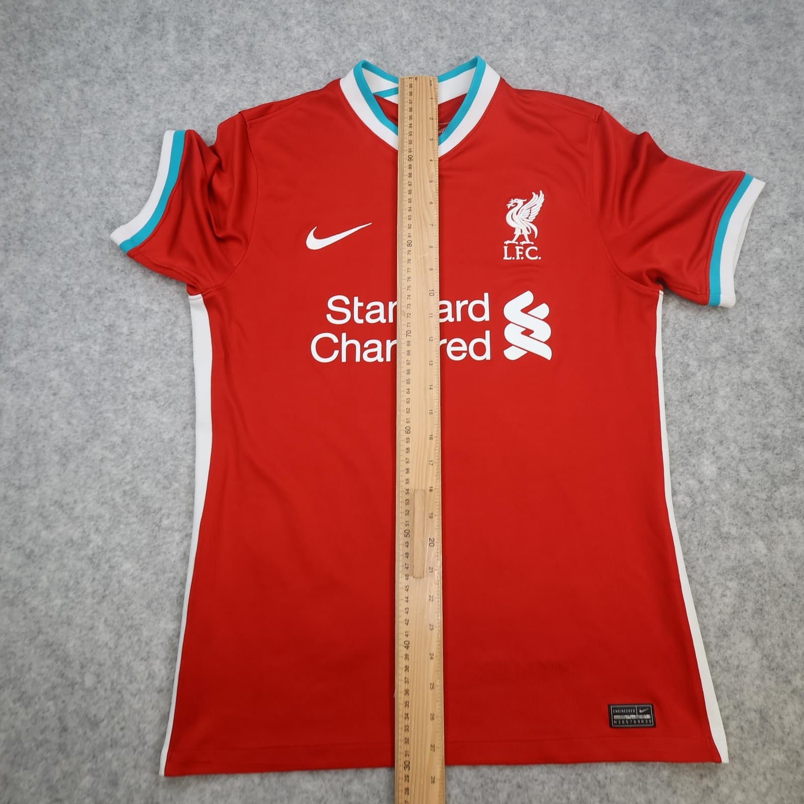 Liverpool Shirt Mens Medium Red Home 2020 2021 Football Nike Fabinho 3 Jersey photo 13